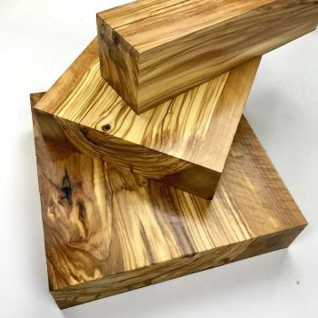 Drechselholz Olivenholz 30x30x5cm lufttrocken